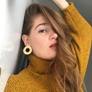 Jenny Bird Gold Circle Earrings